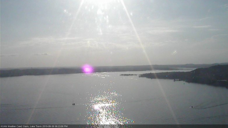 Lake Travis webcam, June 30, 2019 5:25 PM CT