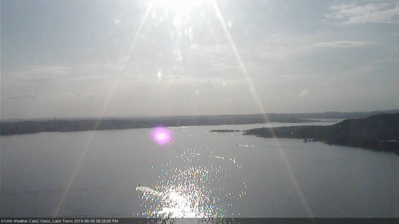 Lake Travis webcam, June 30, 2019 5:30 PM CT