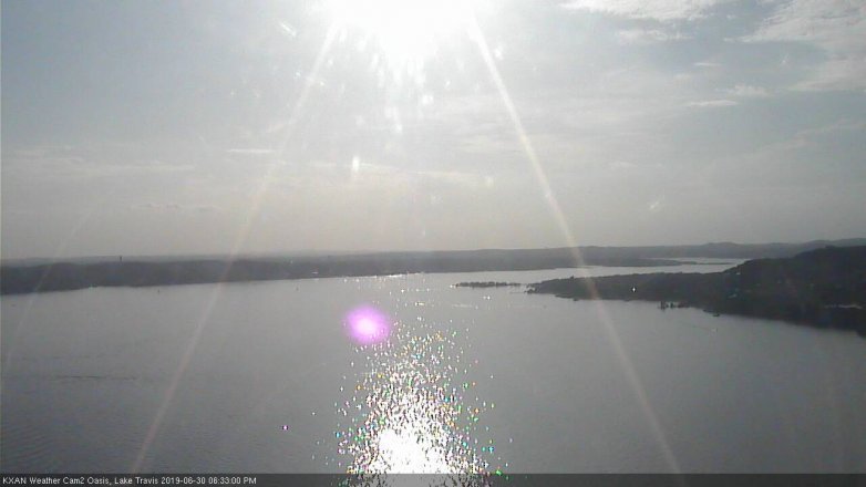 Lake Travis webcam, June 30, 2019 5:35 PM CT