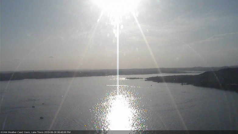 Lake Travis webcam, June 30, 2019 5:50 PM CT