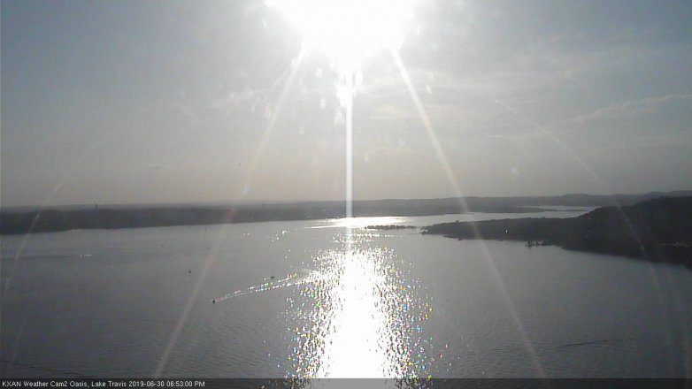 Lake Travis webcam, June 30, 2019 5:55 PM CT