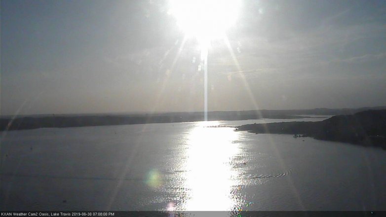 Lake Travis webcam, June 30, 2019 6:10 PM CT