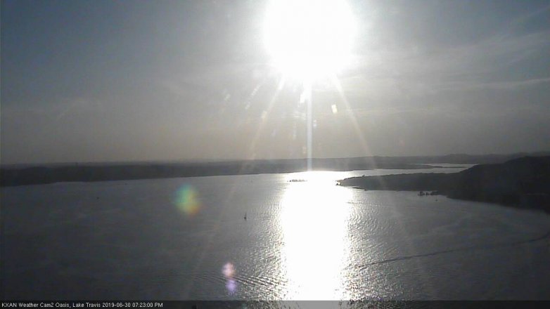 Lake Travis webcam, June 30, 2019 6:25 PM CT