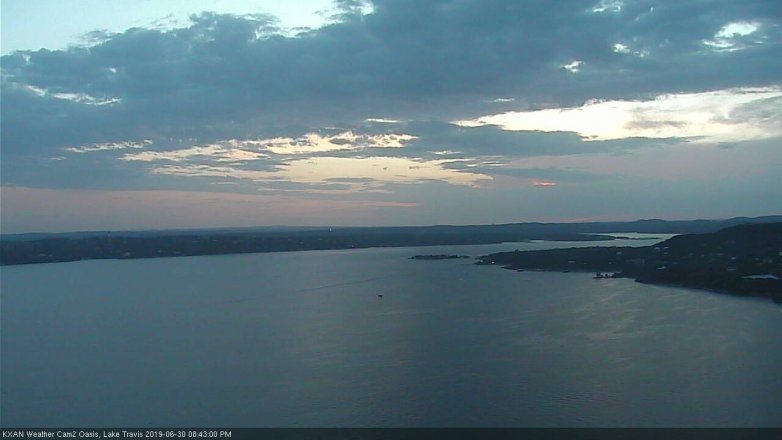 Lake Travis webcam, June 30, 2019 7:45 PM CT