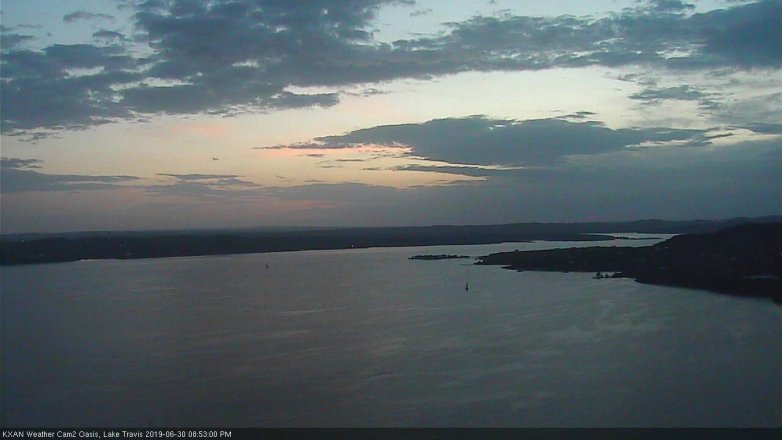 Lake Travis webcam, June 30, 2019 7:55 PM CT