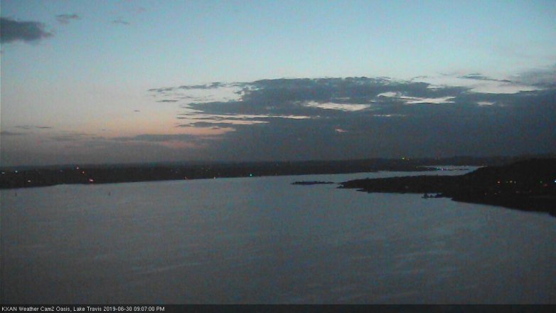 Lake Travis webcam, June 30, 2019 8:10 PM CT