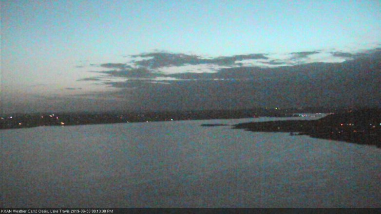 Lake Travis webcam, June 30, 2019 8:15 PM CT