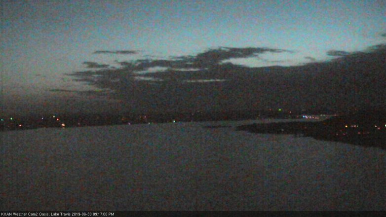 Lake Travis webcam, June 30, 2019 8:20 PM CT