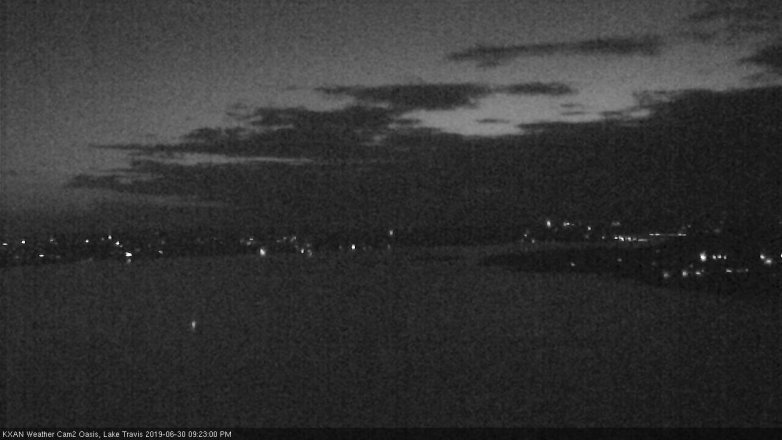 Lake Travis webcam, June 30, 2019 8:25 PM CT
