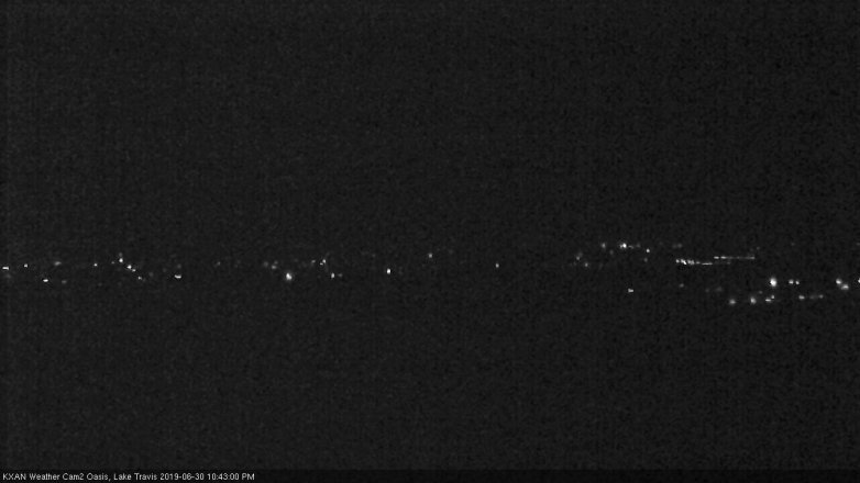 Lake Travis webcam, June 30, 2019 9:45 PM CT