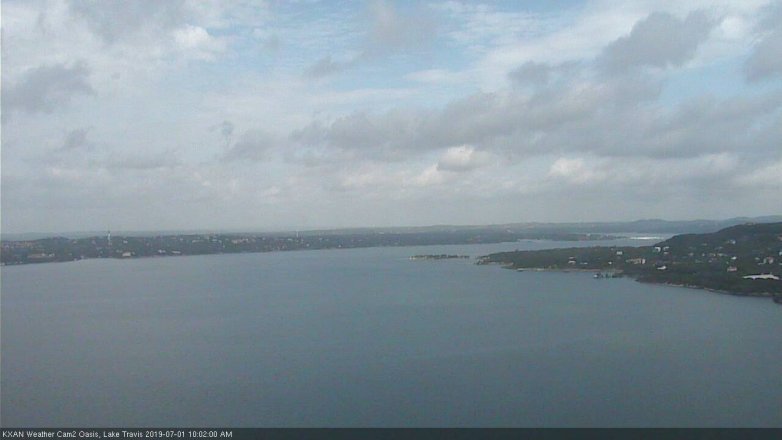Lake Travis webcam, July 1, 2019 9:05 AM CT