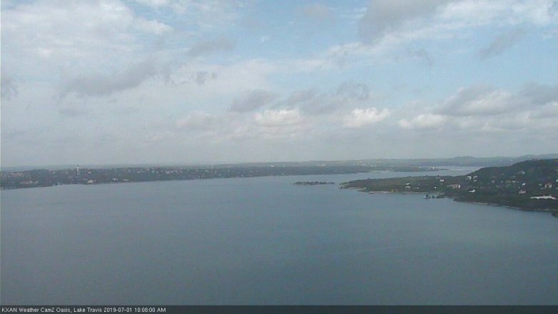 Lake Travis webcam, July 1, 2019 9:10 AM CT