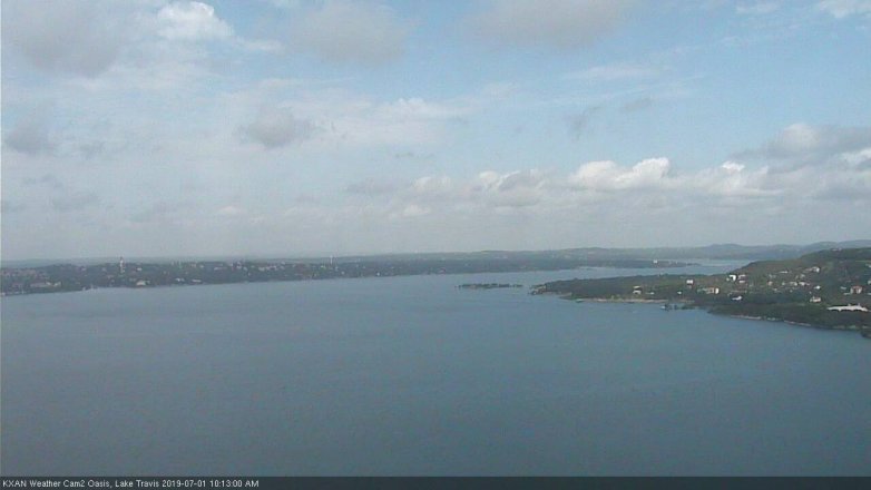 Lake Travis webcam, July 1, 2019 9:15 AM CT