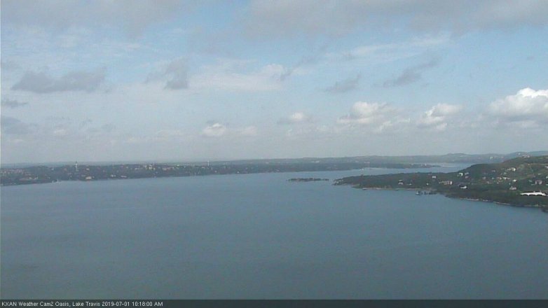 Lake Travis webcam, July 1, 2019 9:20 AM CT