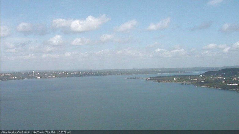Lake Travis webcam, July 1, 2019 9:35 AM CT