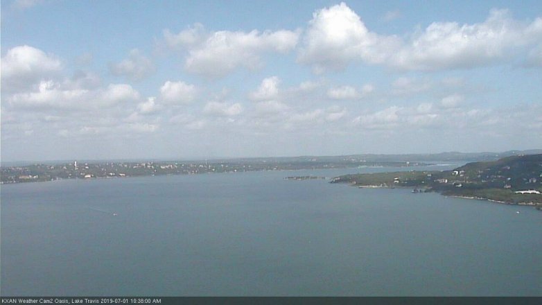 Lake Travis webcam, July 1, 2019 9:40 AM CT