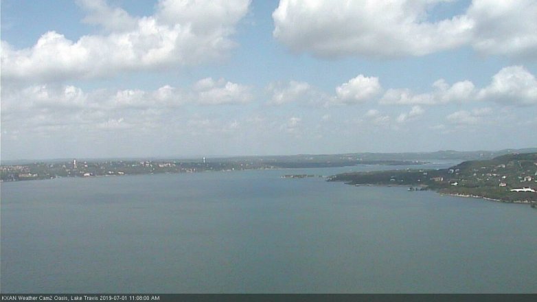 Lake Travis webcam, July 1, 2019 10:10 AM CT