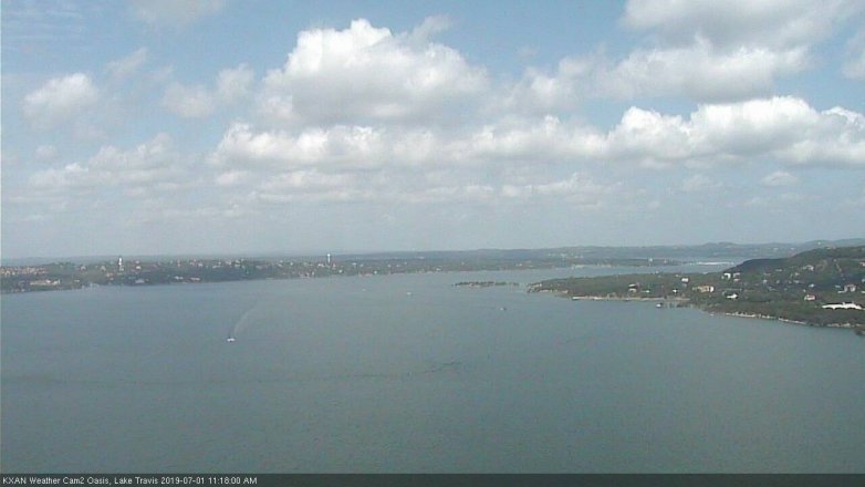 Lake Travis webcam, July 1, 2019 10:20 AM CT