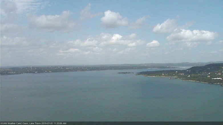 Lake Travis webcam, July 1, 2019 10:35 AM CT