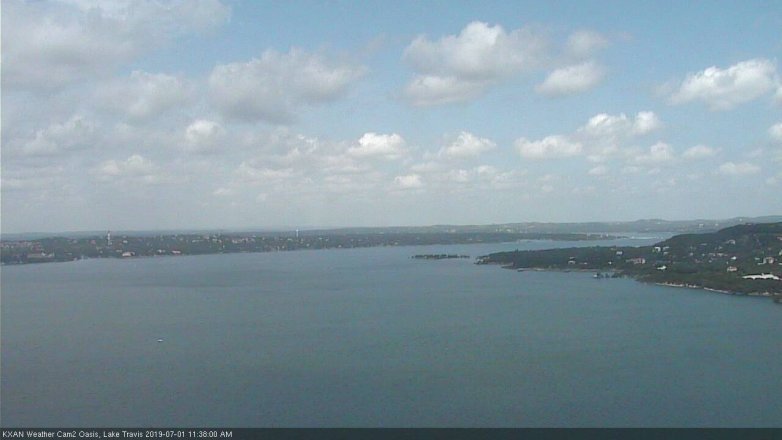 Lake Travis webcam, July 1, 2019 10:40 AM CT