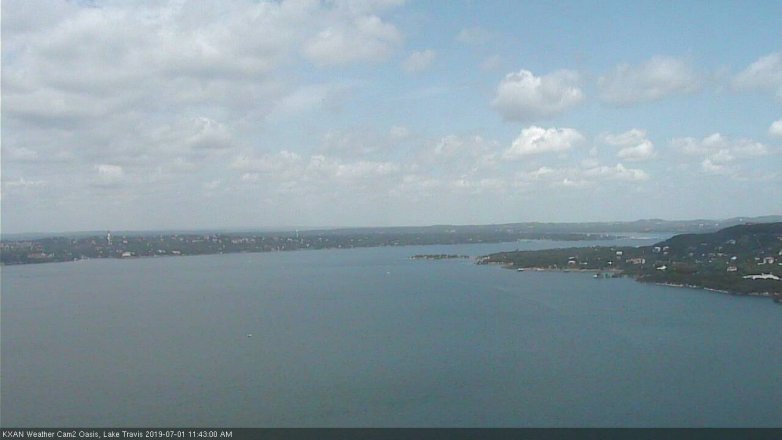 Lake Travis webcam, July 1, 2019 10:45 AM CT