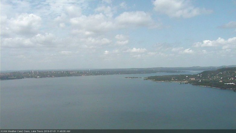 Lake Travis webcam, July 1, 2019 10:50 AM CT