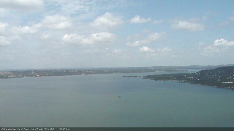 Lake Travis webcam, July 1, 2019 10:55 AM CT