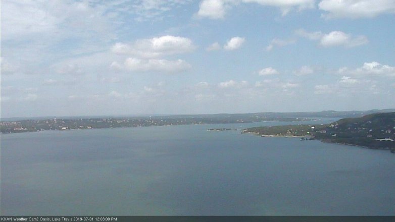 Lake Travis webcam, July 1, 2019 11:05 AM CT