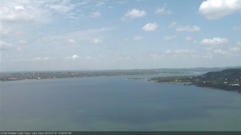 Lake Travis webcam, July 1, 2019 11:10 AM CT