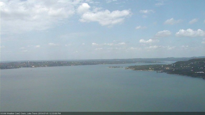 Lake Travis webcam, July 1, 2019 11:35 AM CT