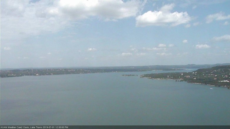 Lake Travis webcam, July 1, 2019 11:40 AM CT