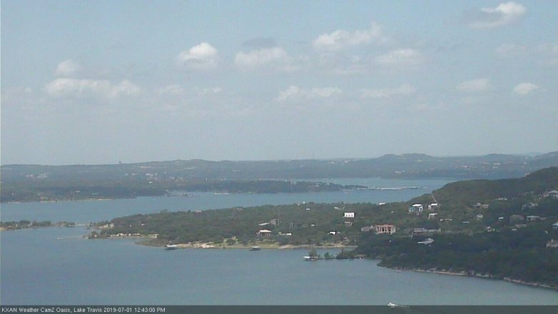 Lake Travis webcam, July 1, 2019 11:45 AM CT