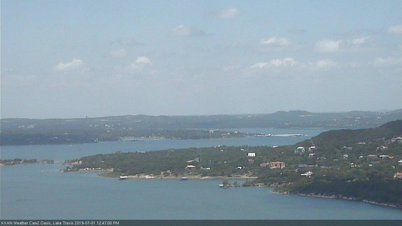 Lake Travis webcam, July 1, 2019 11:50 AM CT