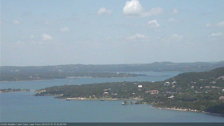 Lake Travis webcam, July 1, 2019 12:05 PM CT