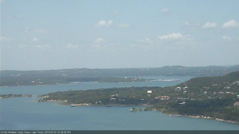 Lake Travis webcam, July 1, 2019 12:10 PM CT