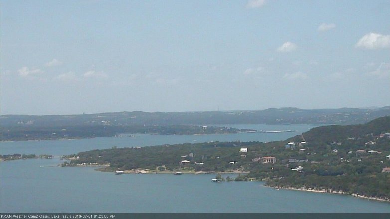 Lake Travis webcam, July 1, 2019 12:25 PM CT