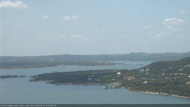 Lake Travis webcam, July 1, 2019 12:30 PM CT