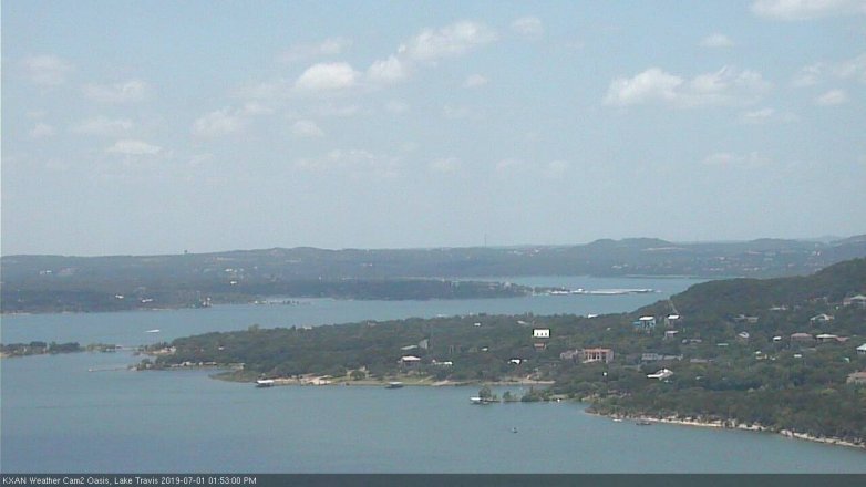 Lake Travis webcam, July 1, 2019 12:55 PM CT