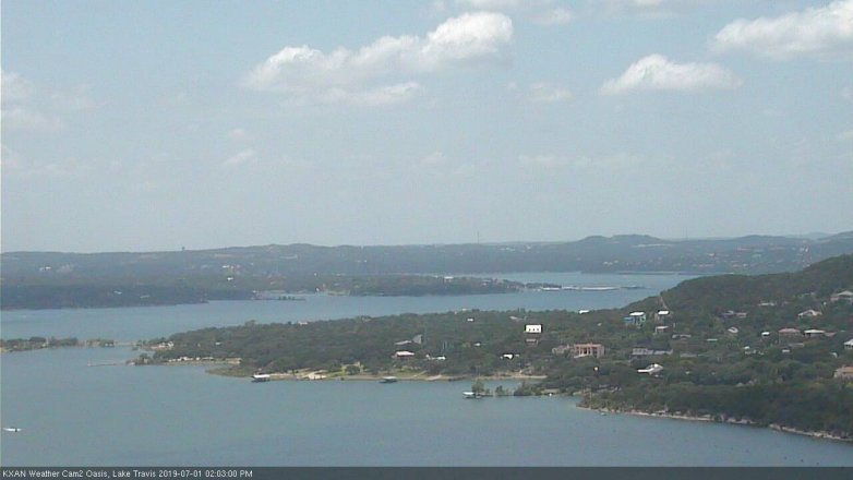 Lake Travis webcam, July 1, 2019 1:05 PM CT