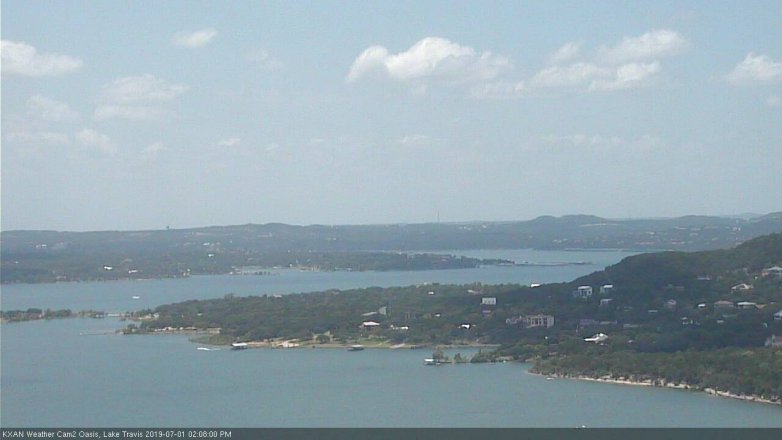 Lake Travis webcam, July 1, 2019 1:10 PM CT