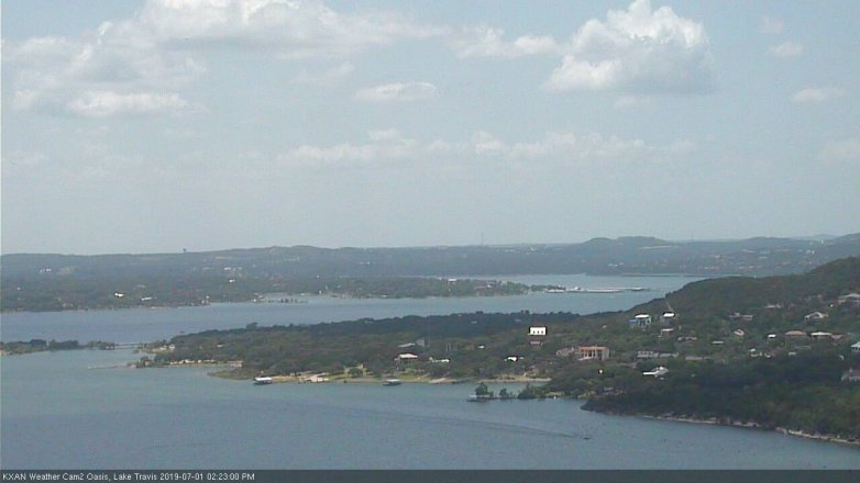 Lake Travis webcam, July 1, 2019 1:25 PM CT
