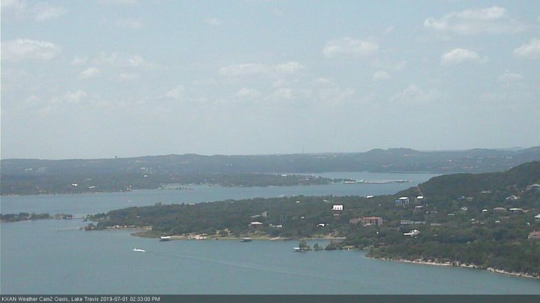 Lake Travis webcam, July 1, 2019 1:35 PM CT