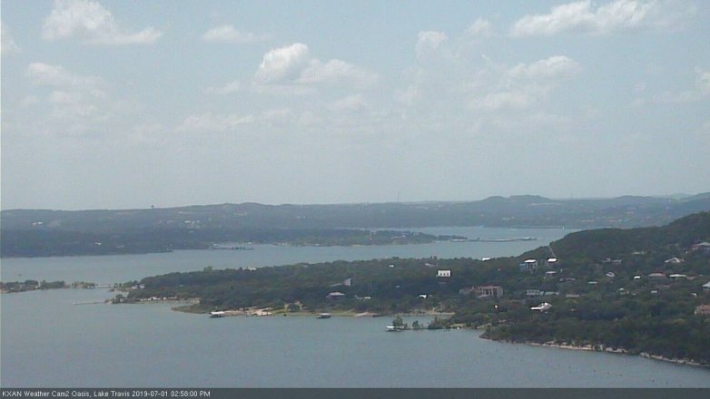 Lake Travis webcam, July 1, 2019 2:00 PM CT