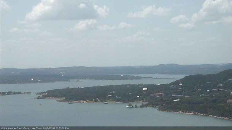 Lake Travis webcam, July 1, 2019 2:25 PM CT