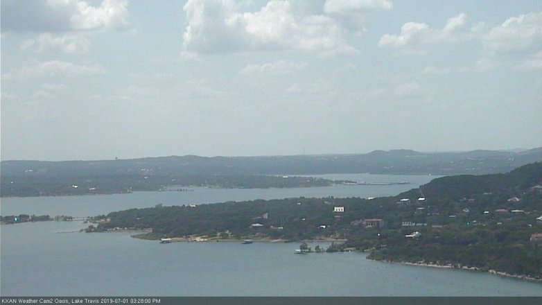 Lake Travis webcam, July 1, 2019 2:30 PM CT