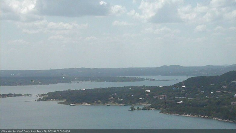Lake Travis webcam, July 1, 2019 2:35 PM CT