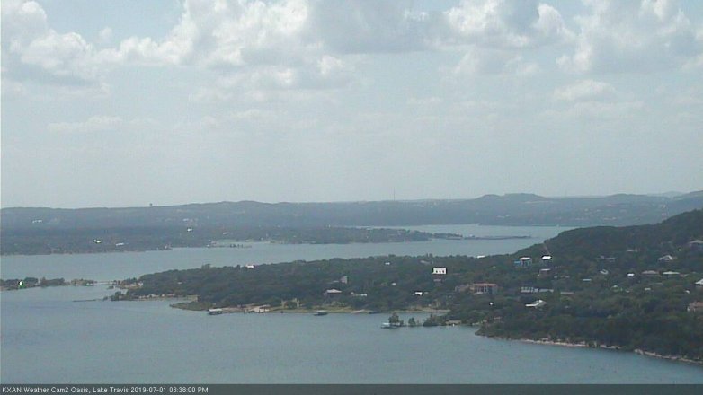 Lake Travis webcam, July 1, 2019 2:40 PM CT