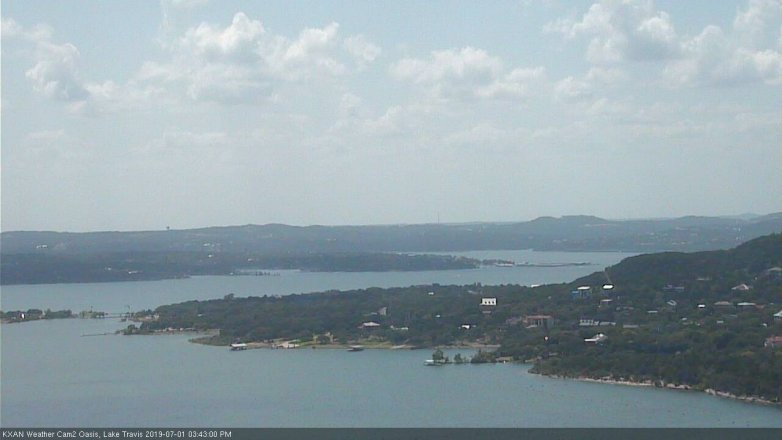 Lake Travis webcam, July 1, 2019 2:45 PM CT
