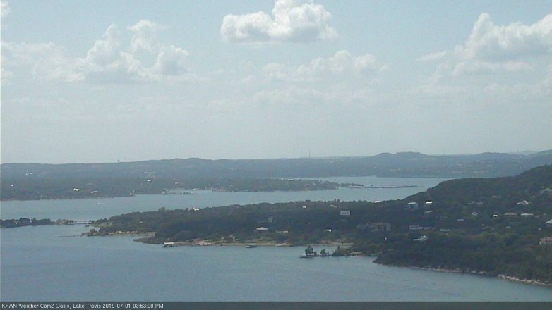 Lake Travis webcam, July 1, 2019 2:55 PM CT