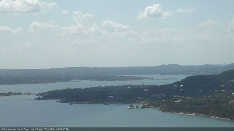 Lake Travis webcam, July 1, 2019 3:00 PM CT